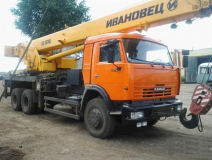 Автокран "Ивановец" КАМАЗ, 32 тонн